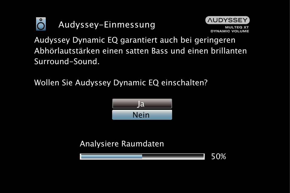 GUI AudysseySetup12 MultEQ XT